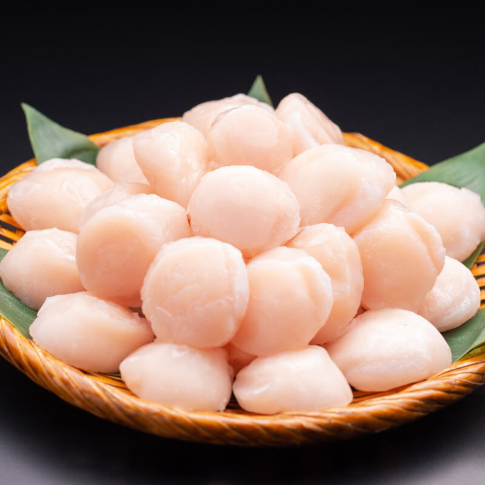 [Sashimi-grade] ]Frozen Hokkaido Scallops - Thick, Rich and Sweet (1kg)