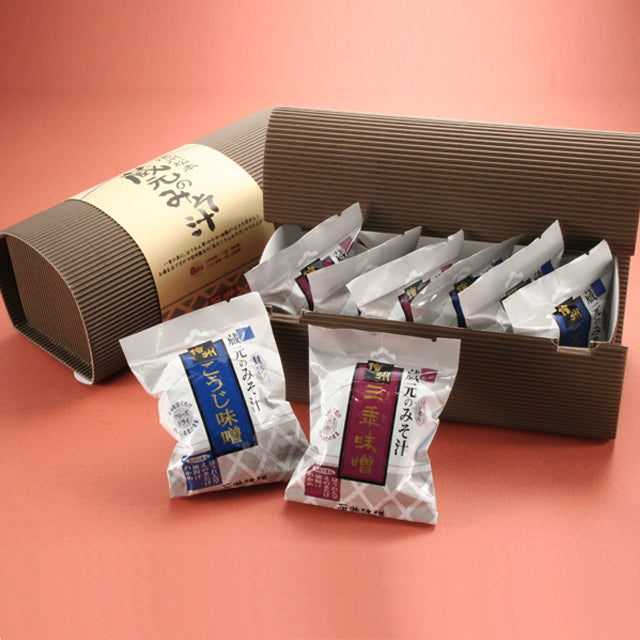 Freeze-Dried Miso Soup Mini Box from Shinshu Miso Brewery (8pcs)