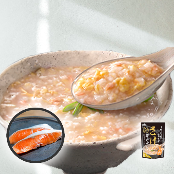 100% Japanese Koshihikari Rice Seafood Porridge Bundle (2 Salmon and 2 Scallops)