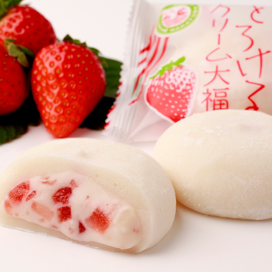 Ripe Strawberry Jersey Milk Cream Daifuku (6pcs)